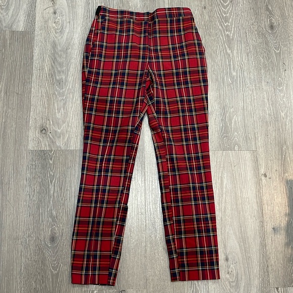 Zara Jogger Waist Plaid with Elastic - Picture 1 of 3